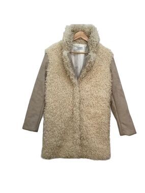 GLAMOROUS Warm jacket coat faux fur faux sheep leather in XS bohemian southw…